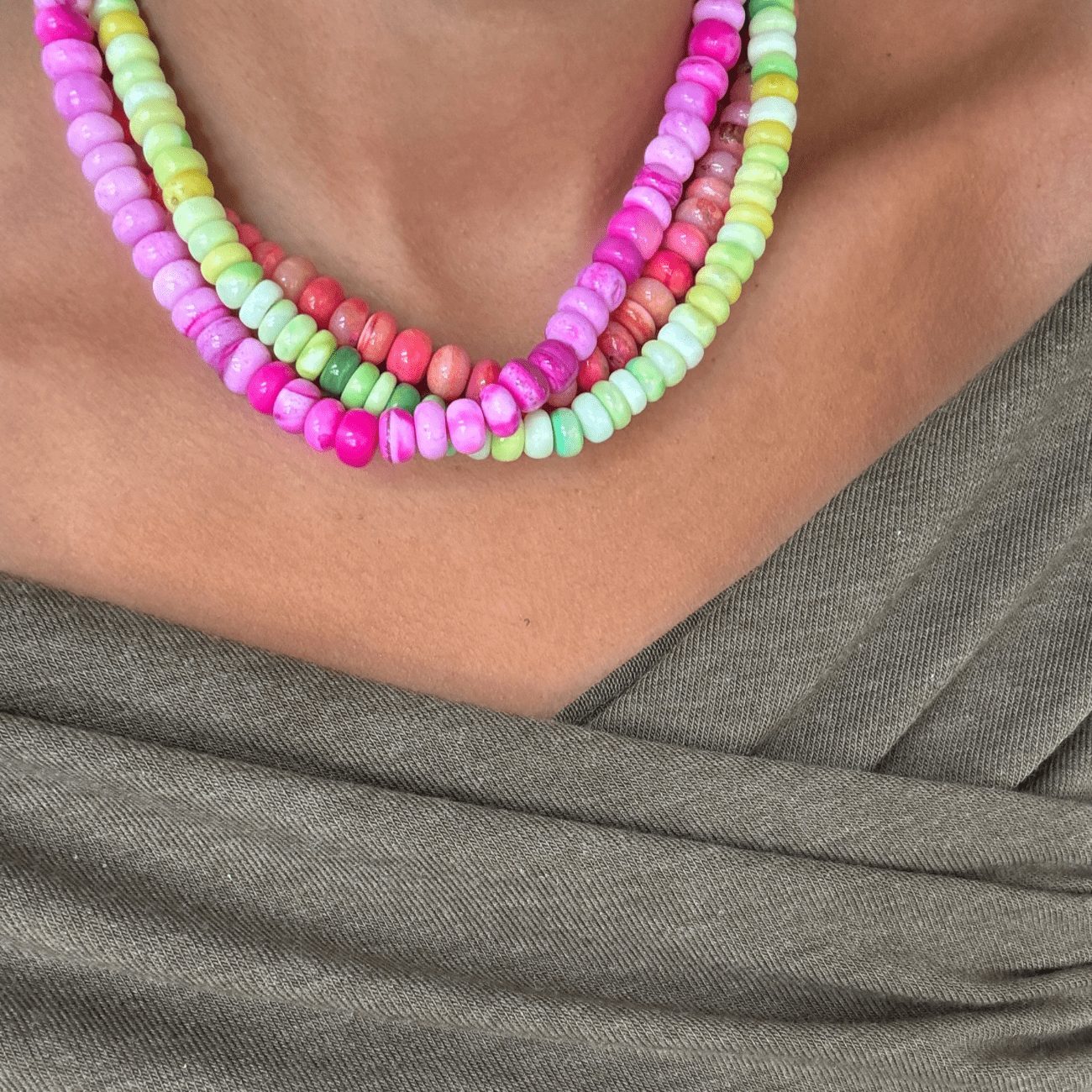 BRACHA Barbie Pink Swirl Necklace