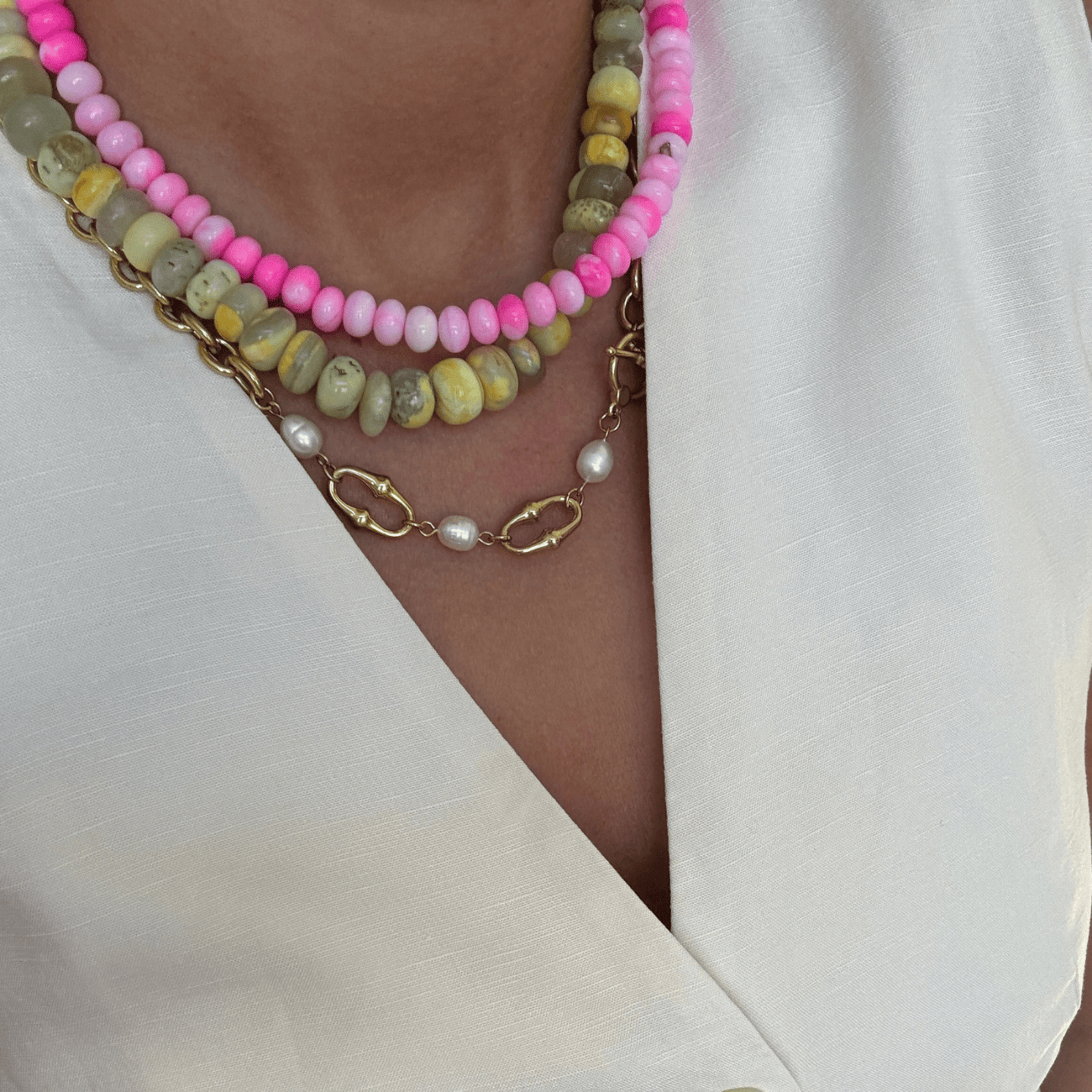 BRACHA Barbie Pink Swirl Necklace