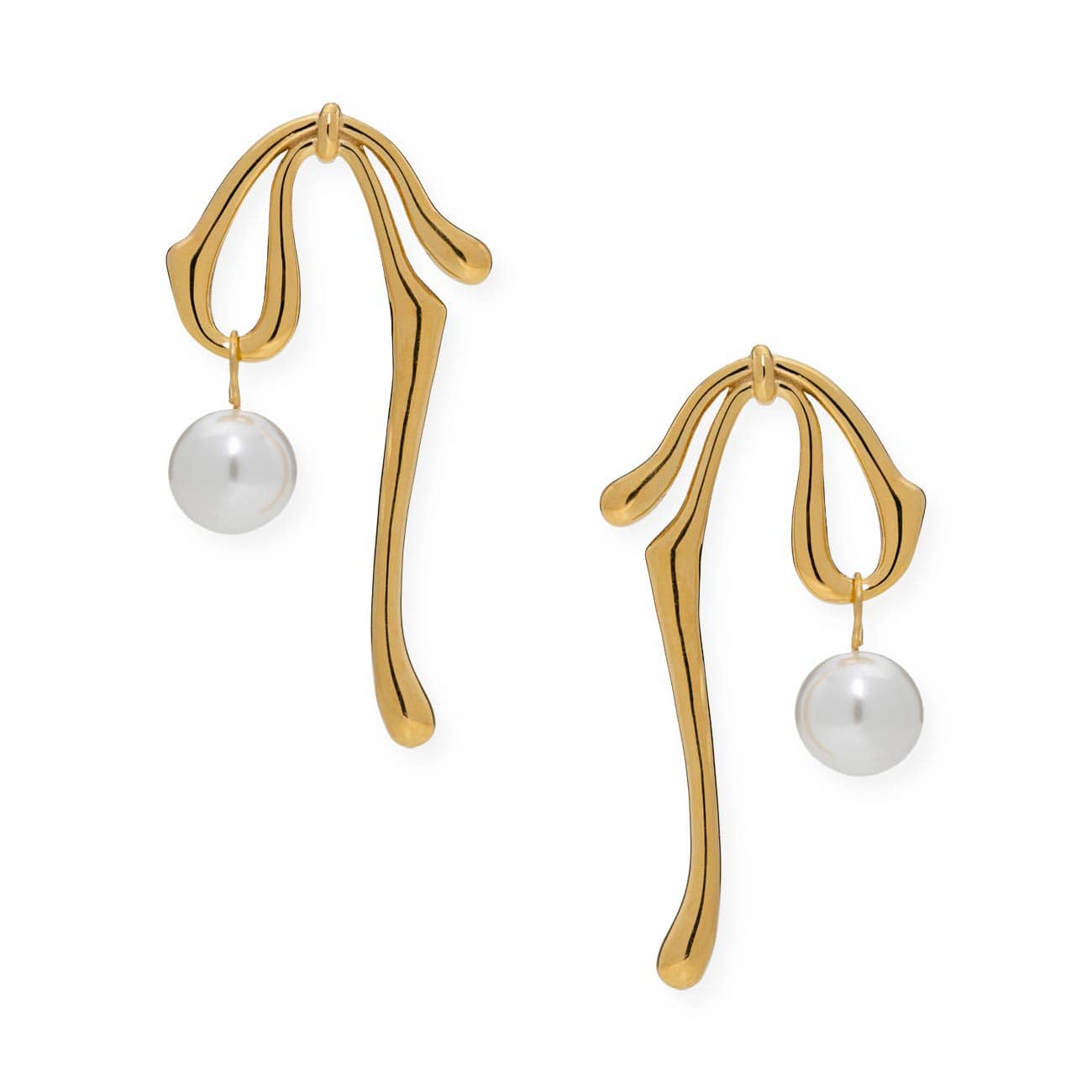 BRACHA Bow Pearl Earrings