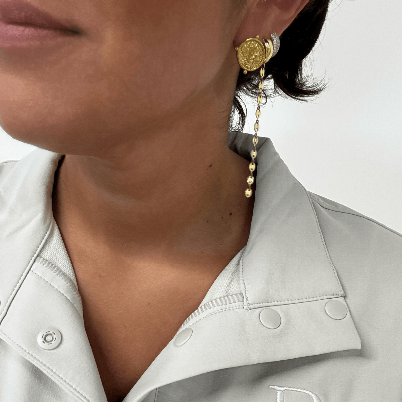 Capri Coin Earrings Earrings by BRACHA