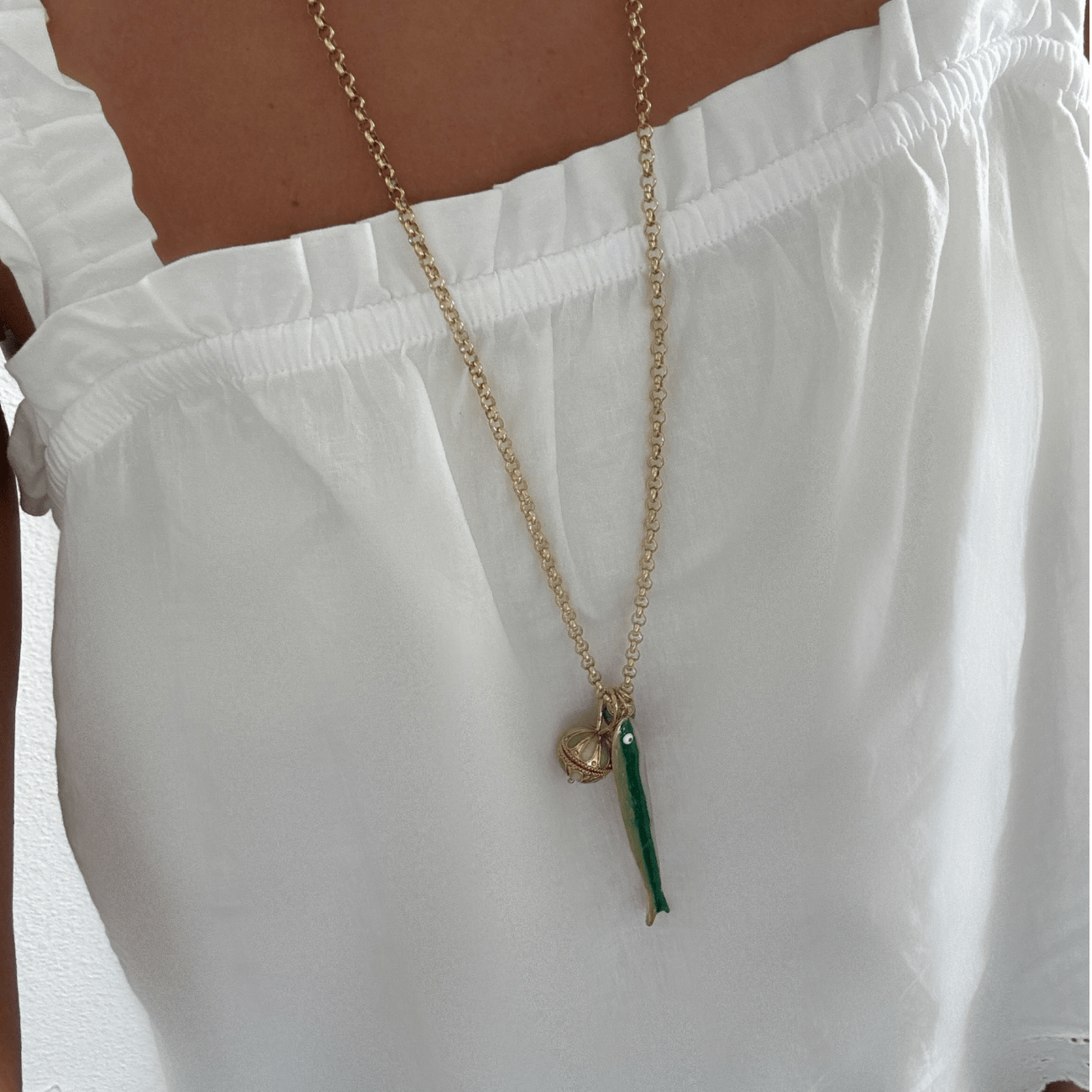 Capri Fish Necklace Necklaces by BRACHA