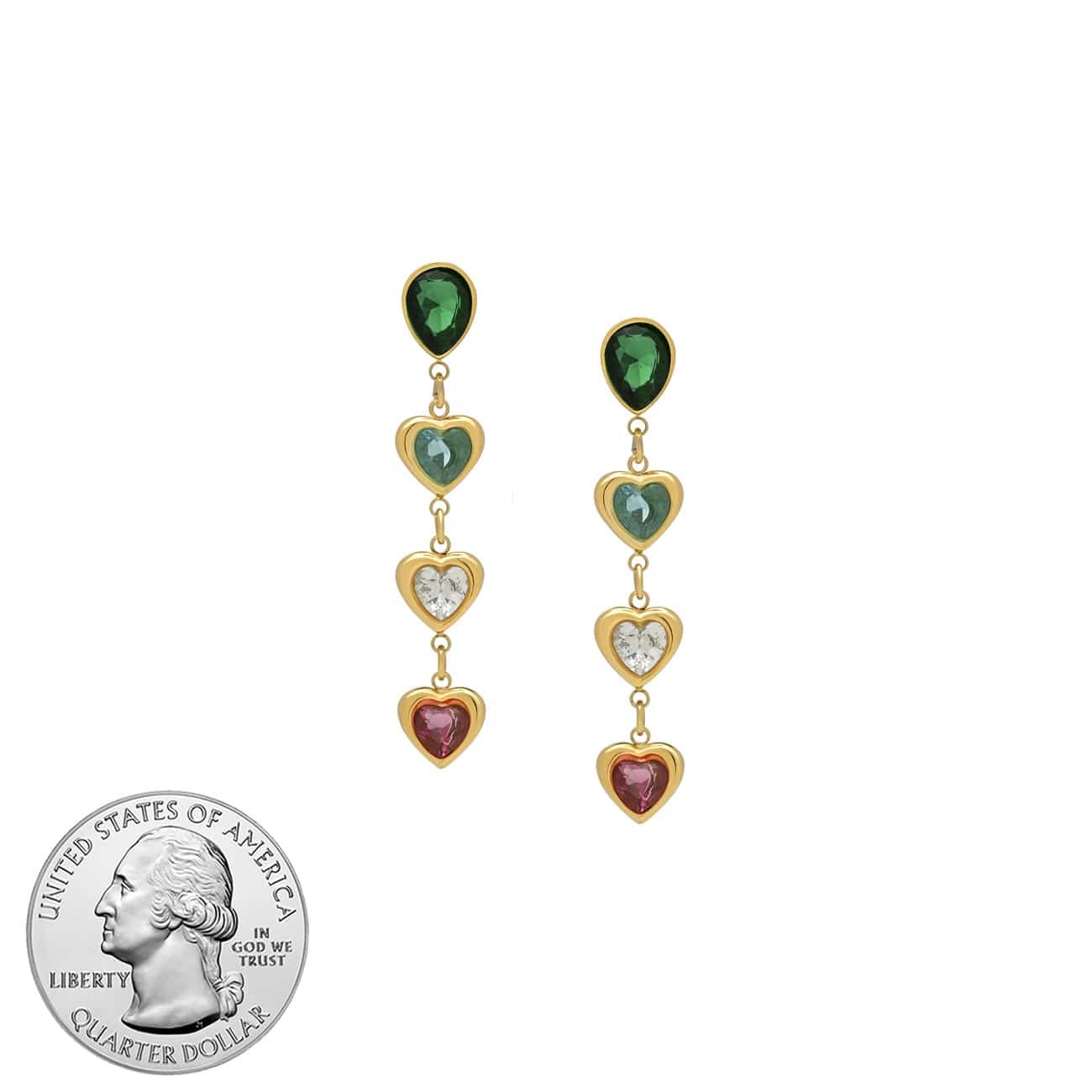Carly Heart Earrings Earrings by BRACHA