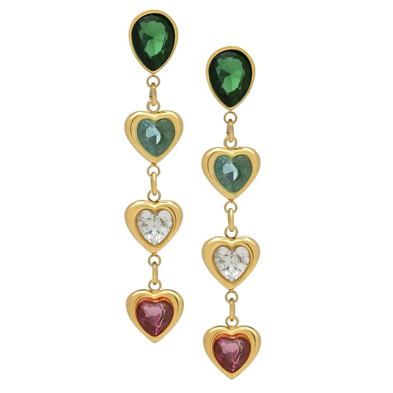 Carly Heart Earrings Earrings by BRACHA
