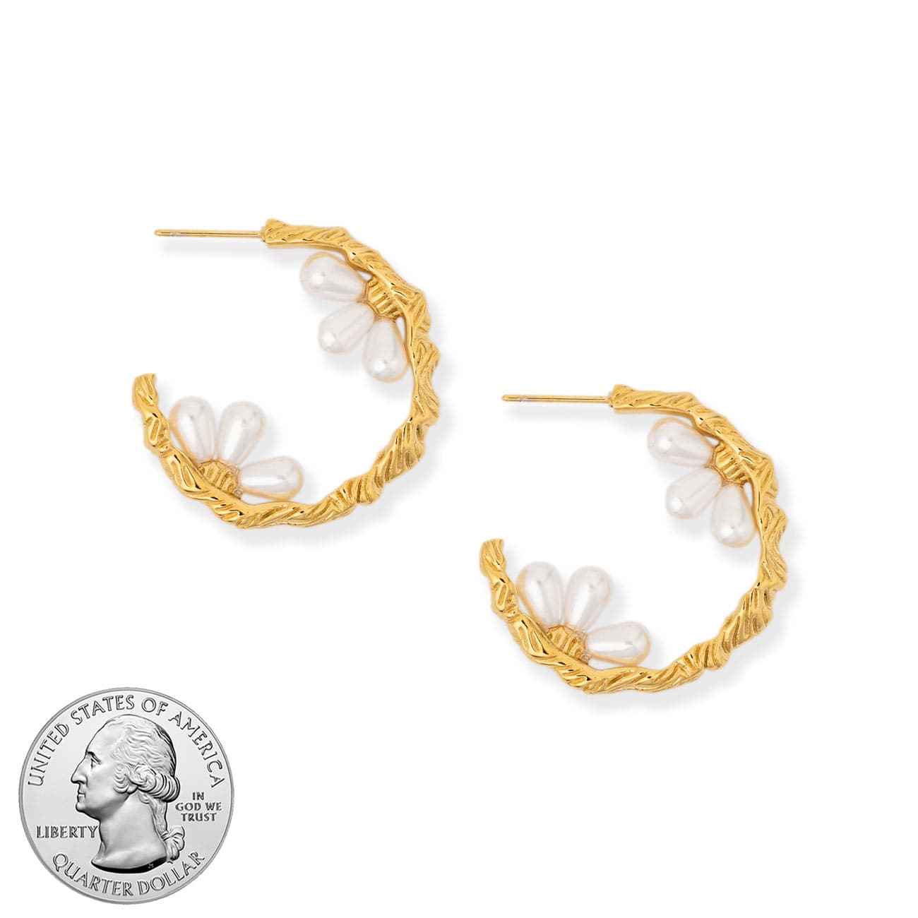 BRACHA Catalina Pearl Hoops