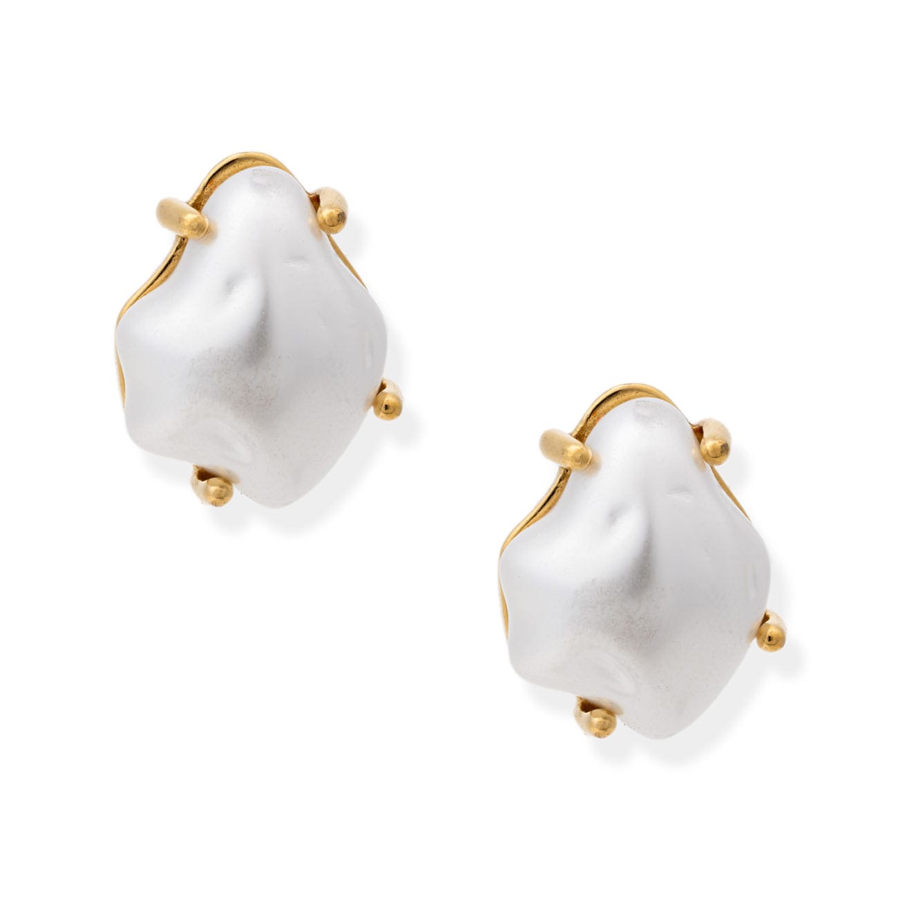 Claire Pearl Studs Earrings by BRACHA