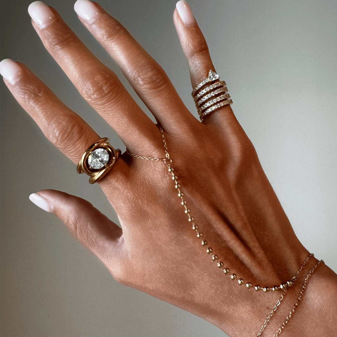Clara Hand chain Bracelets by BRACHA
