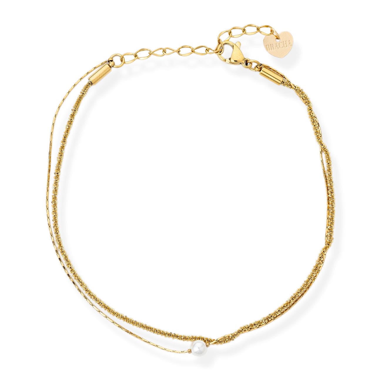 BRACHA Clear Water Pearl Anklet