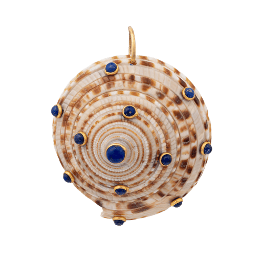 BRACHA Coastal Shell Pendant - Navy