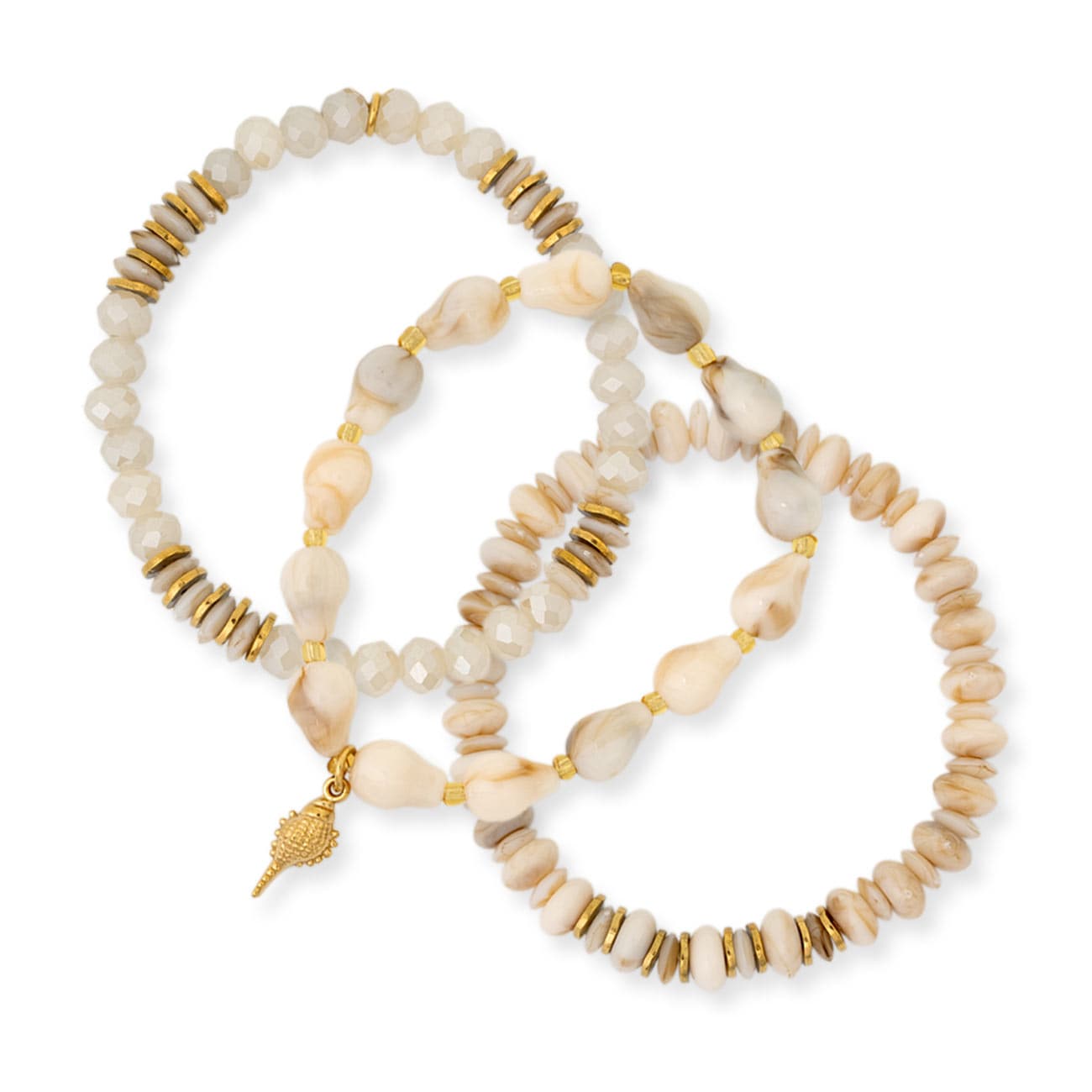 Conch Bracelet Set Bracelets by BRACHA