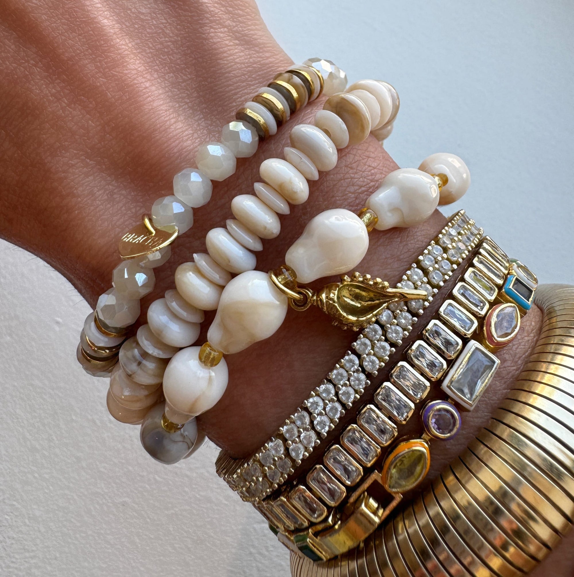 Conch Bracelet Set Bracelets by BRACHA