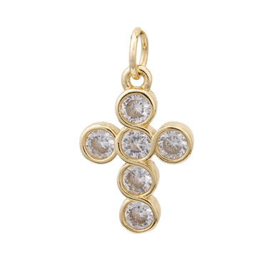 Crystal Cross Charm