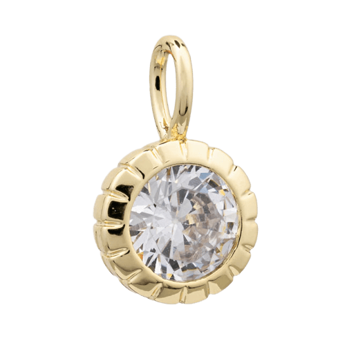 BRACHA Crystal Round Charm