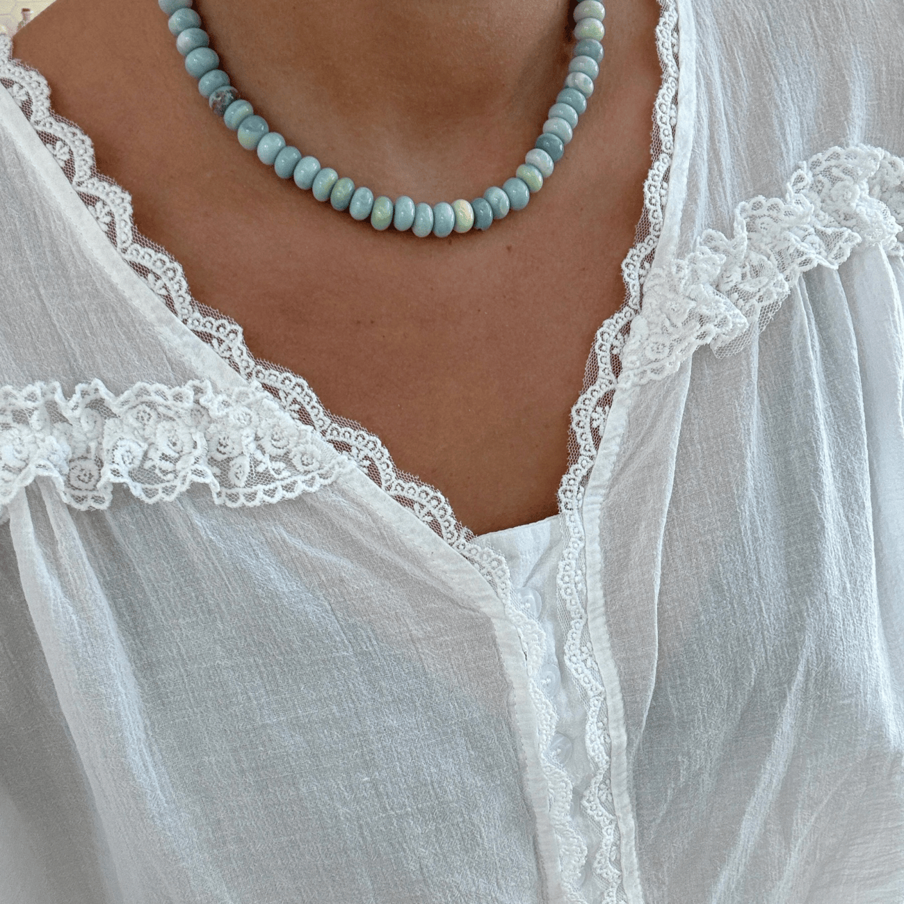 BRACHA Cucumber Lime Candy Necklace