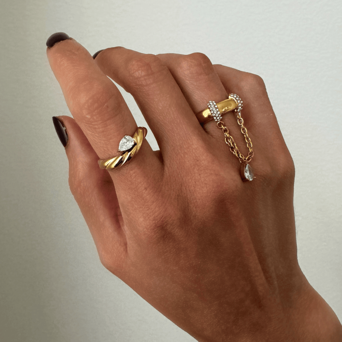 Devon Drop Ring Rings by BRACHA