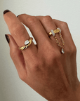 Devon Drop Ring Rings by BRACHA