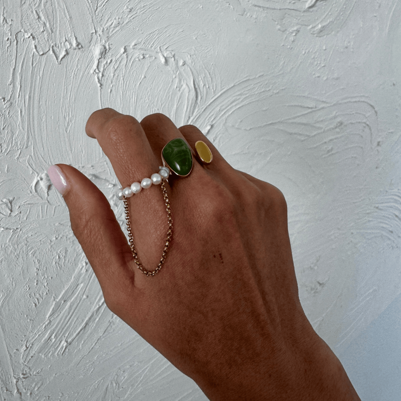 Drew Pearl Ring Rings by BRACHA