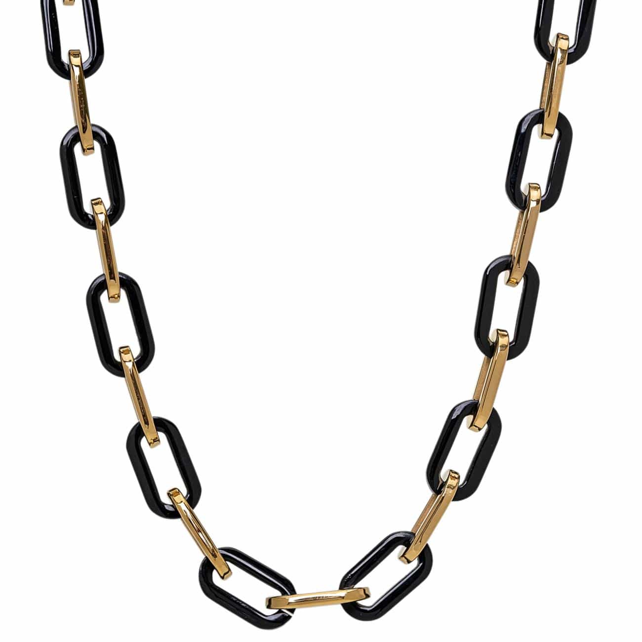 BRACHA Elle Gage Black & Gold Necklace