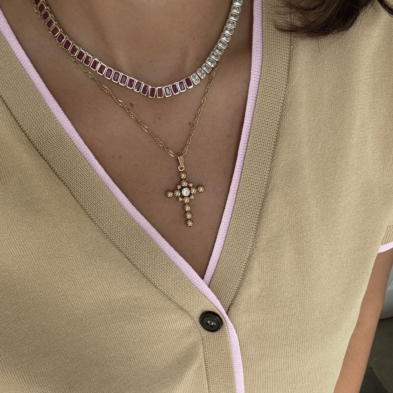 BRACHA Ember Cross Necklace