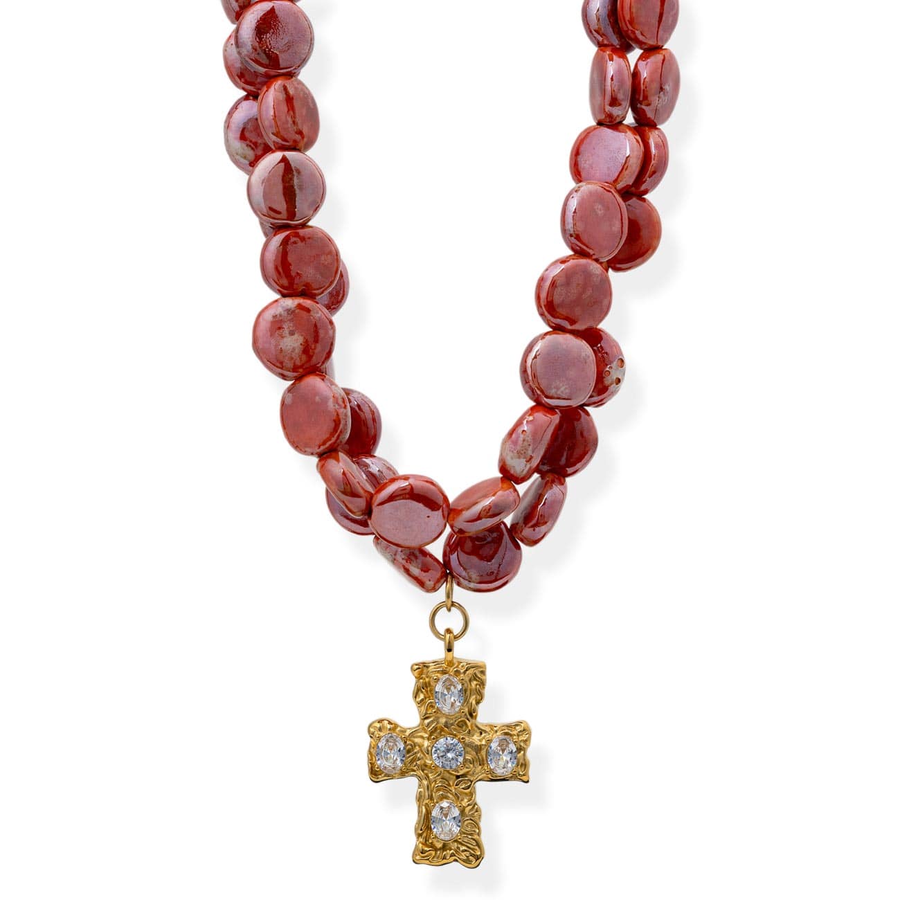 BRACHA Emery Cross Layered Necklace