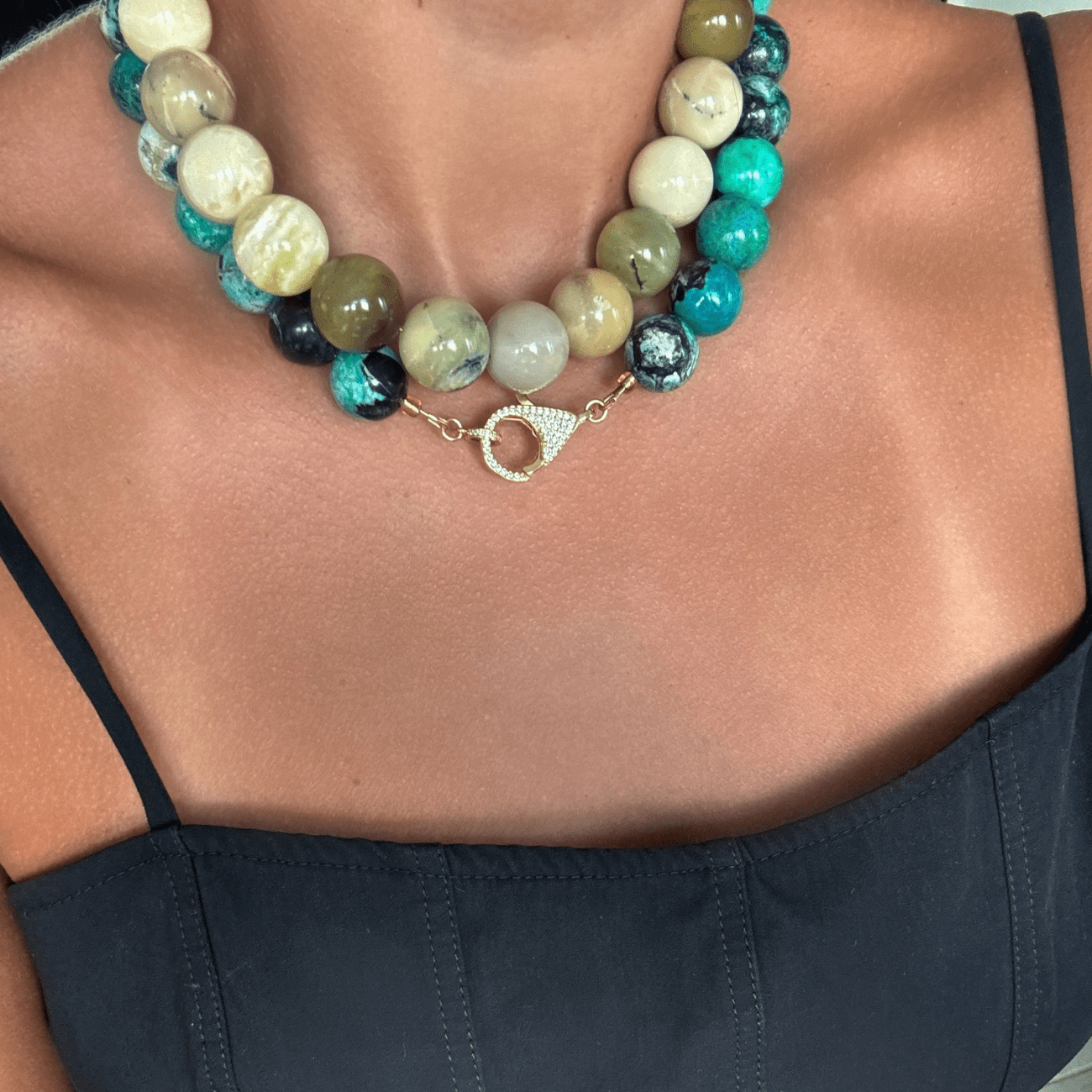 BRACHA Ennis Sea Green Necklace