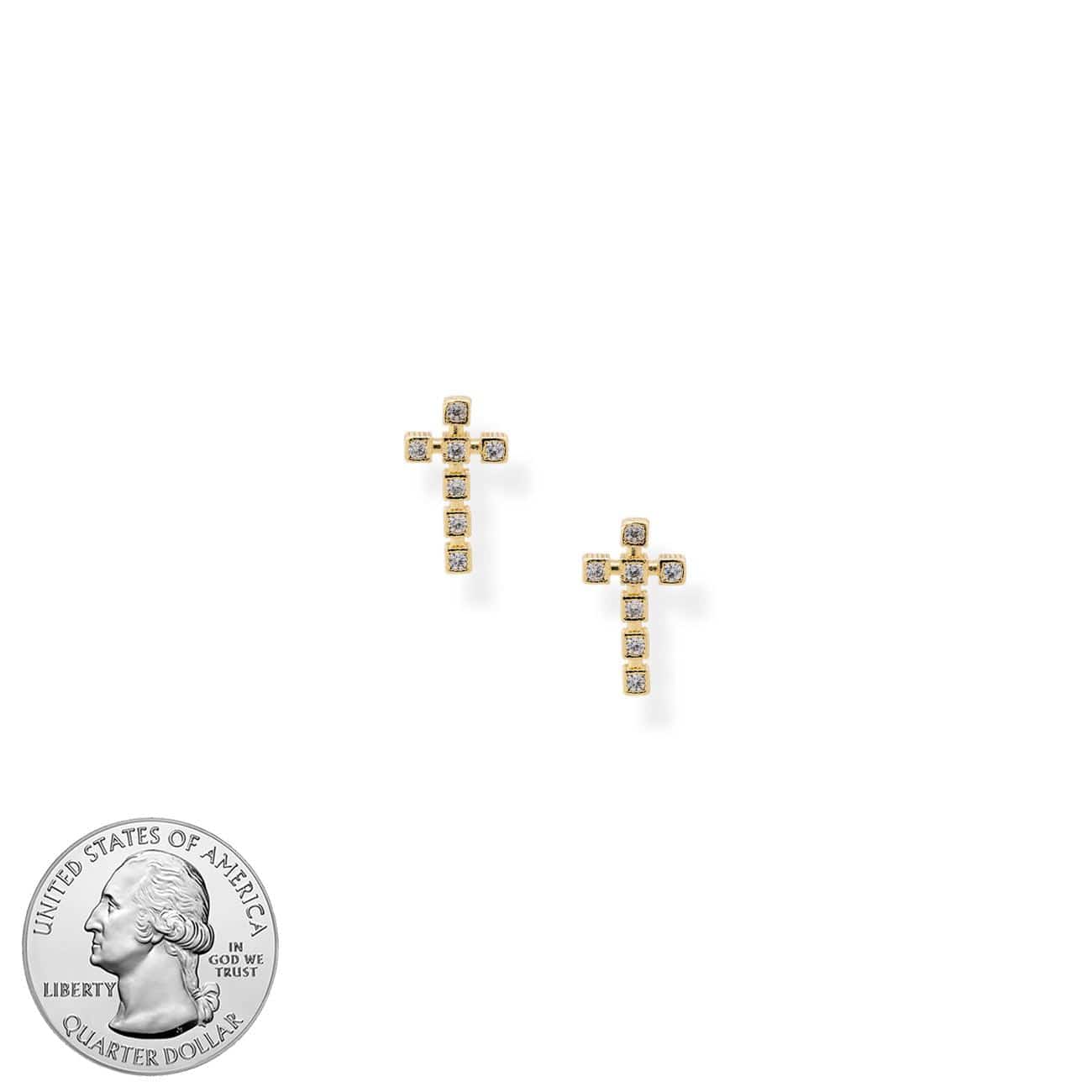 BRACHA Faith Cross Earrings