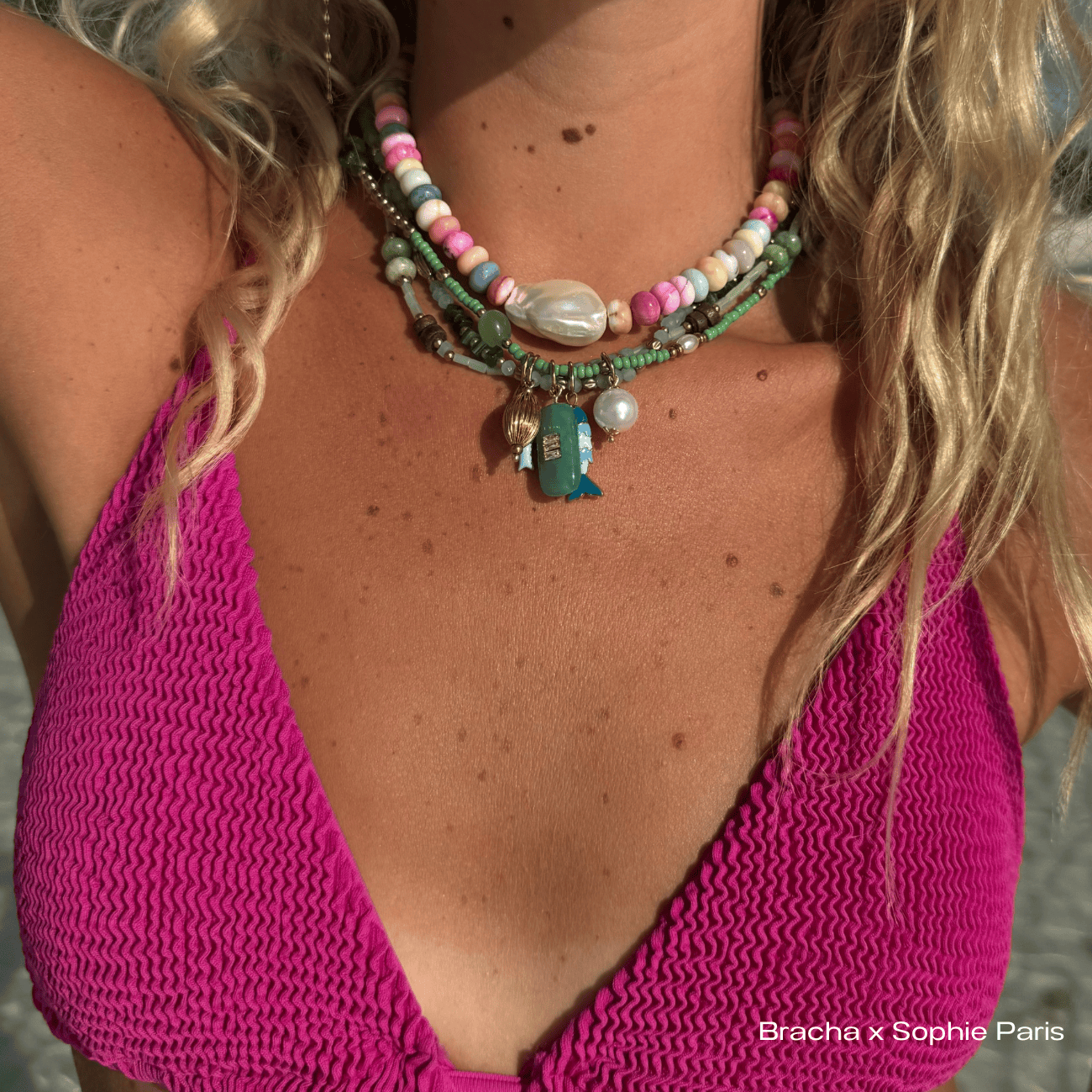 BRACHA Fruit Salad Pearl Necklace