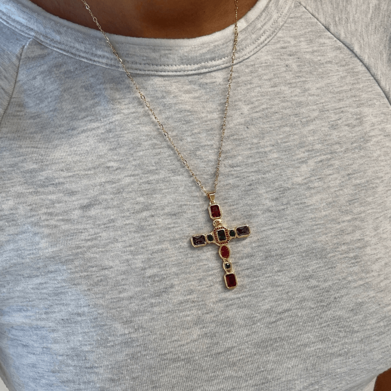 Genesis Cross Necklace Necklaces by BRACHA