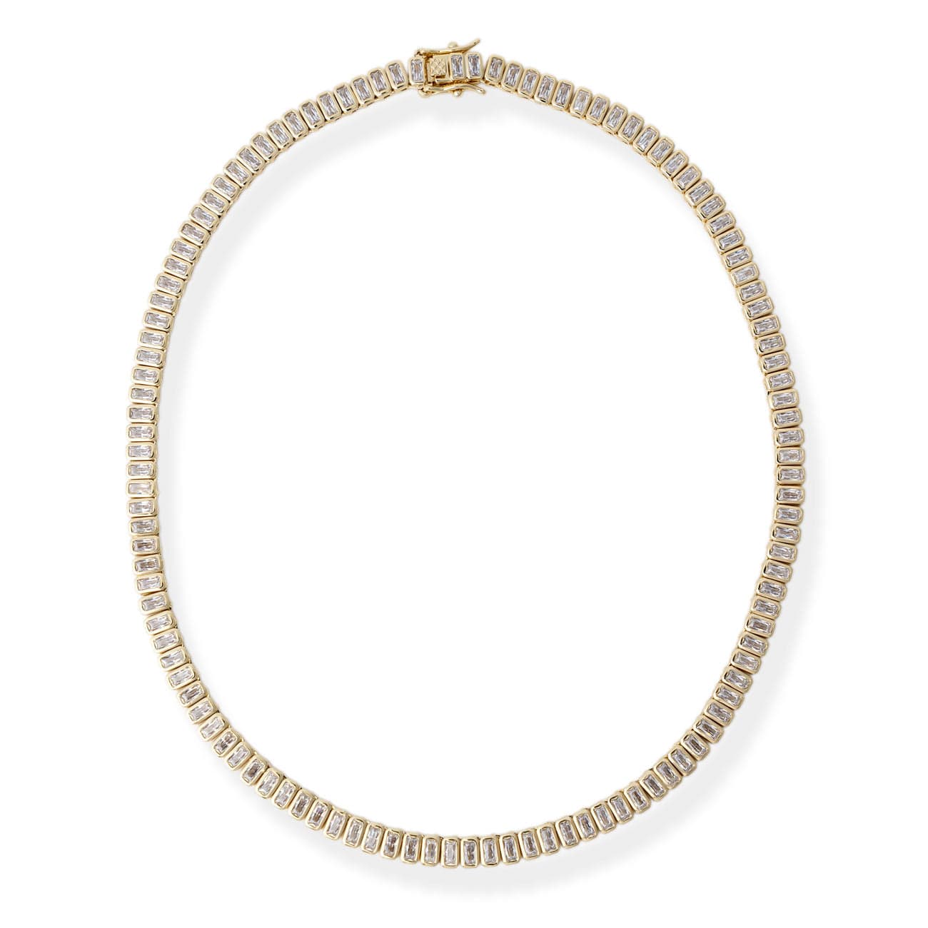 BRACHA Gigi Baguette Tennis Necklace