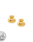 BRACHA Gold Pebble Studs