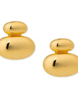 BRACHA Gold Pebble Studs