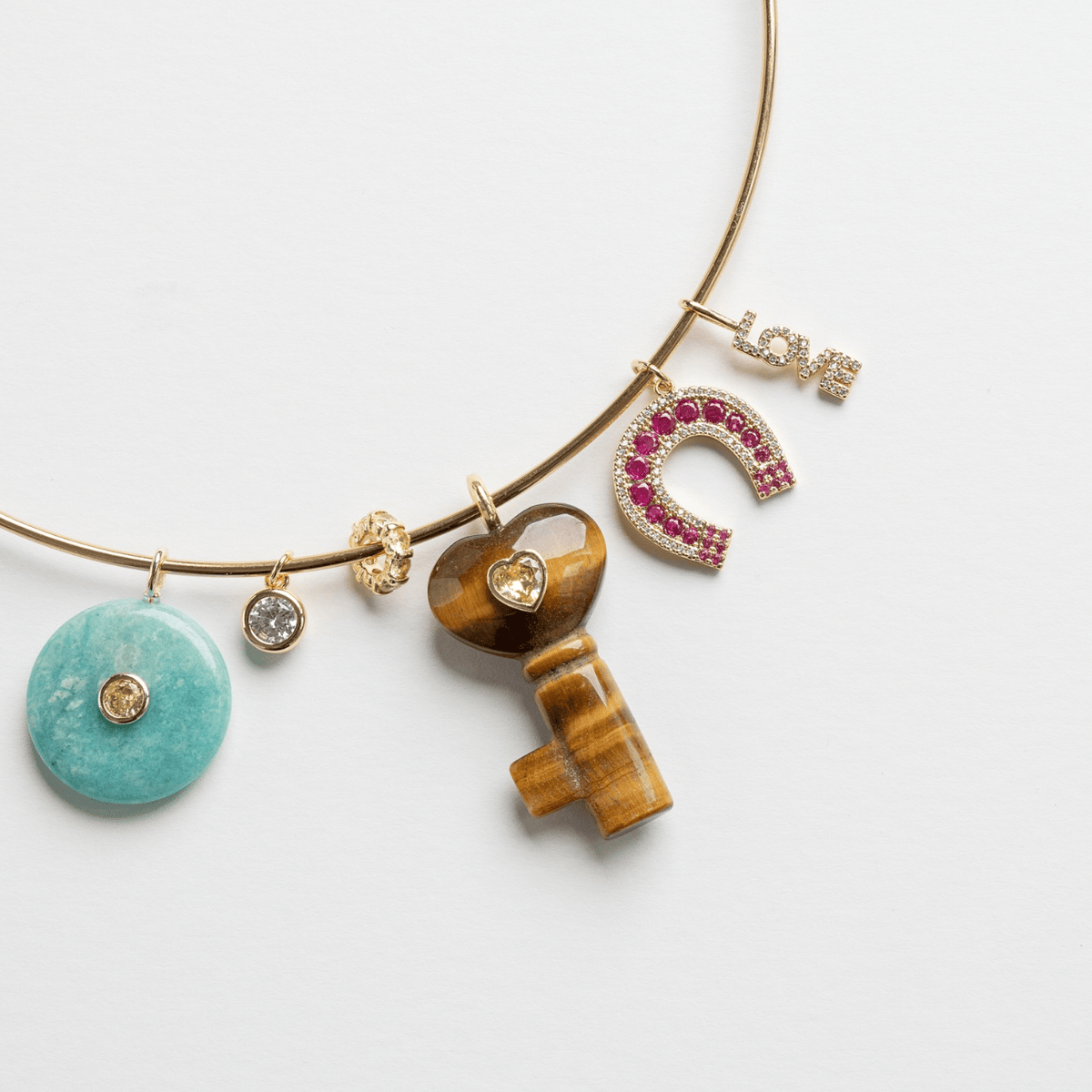 Golden Key Charm by BRACHA