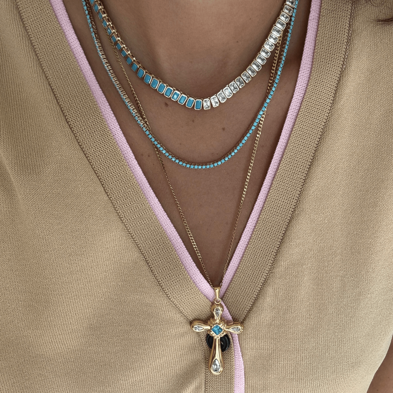 BRACHA Grace Cross Necklace
