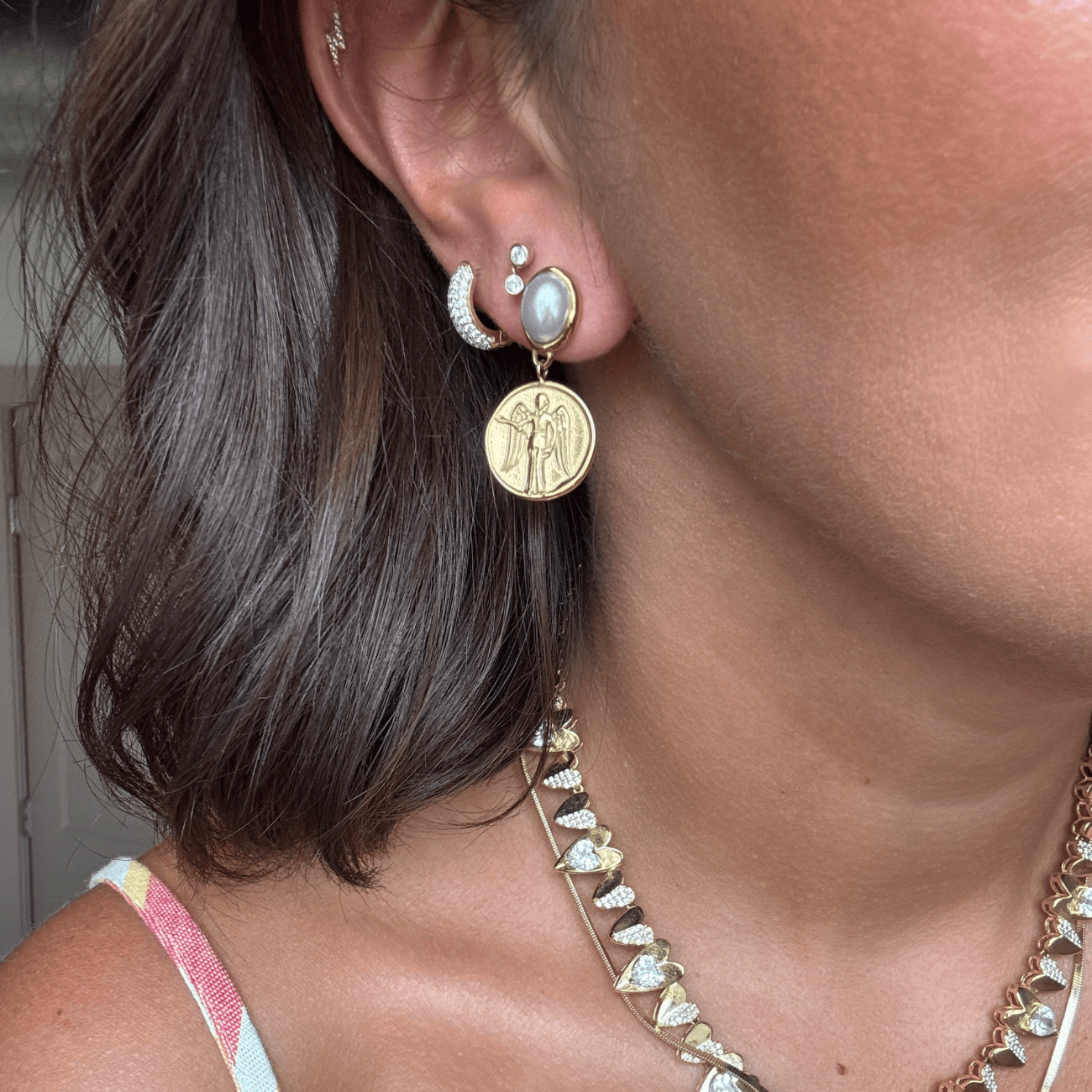 Guardian Coin Earrings Earrings by BRACHA