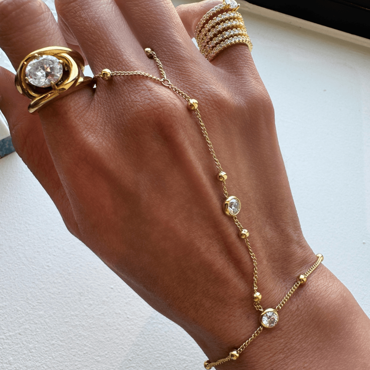 Harlow Hand Chain Bracelets by BRACHA