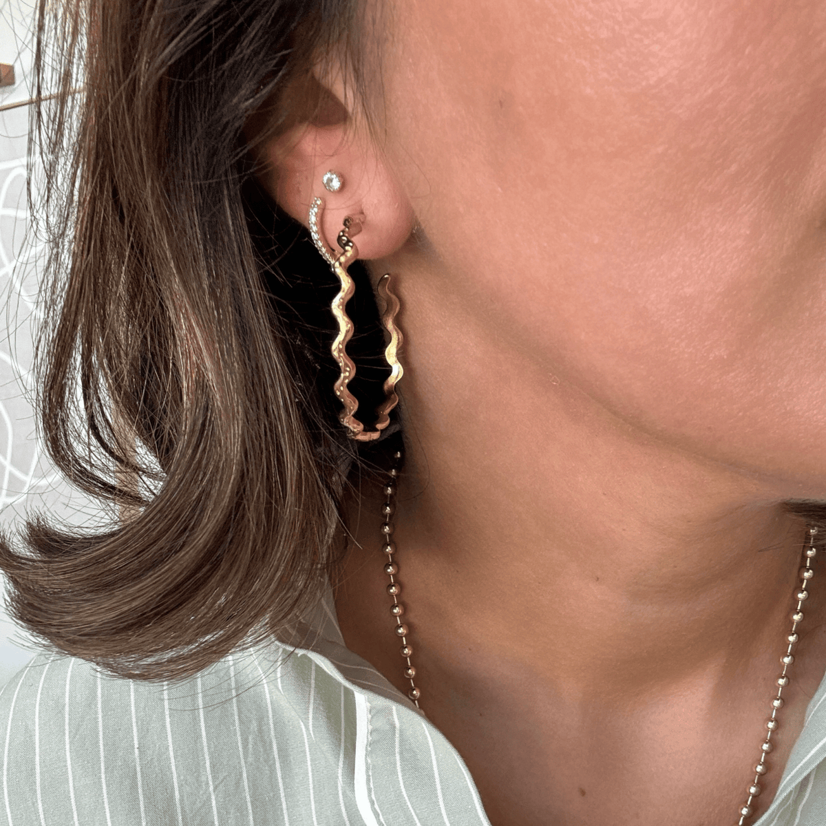 Harriet Hoops Earrings by BRACHA