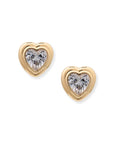 Harrington Heart Studs Earrings by BRACHA