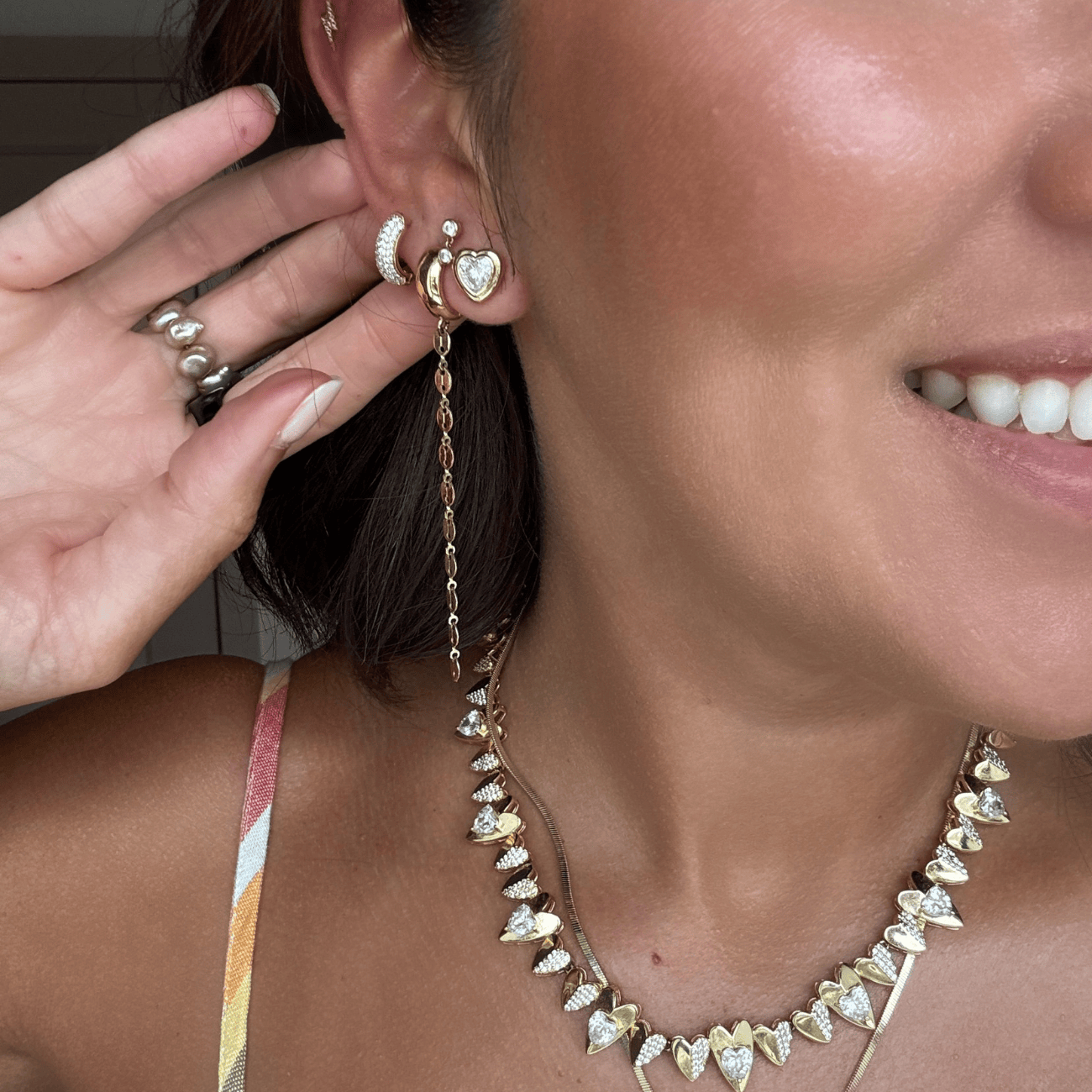 Harrington Heart Studs Earrings by BRACHA