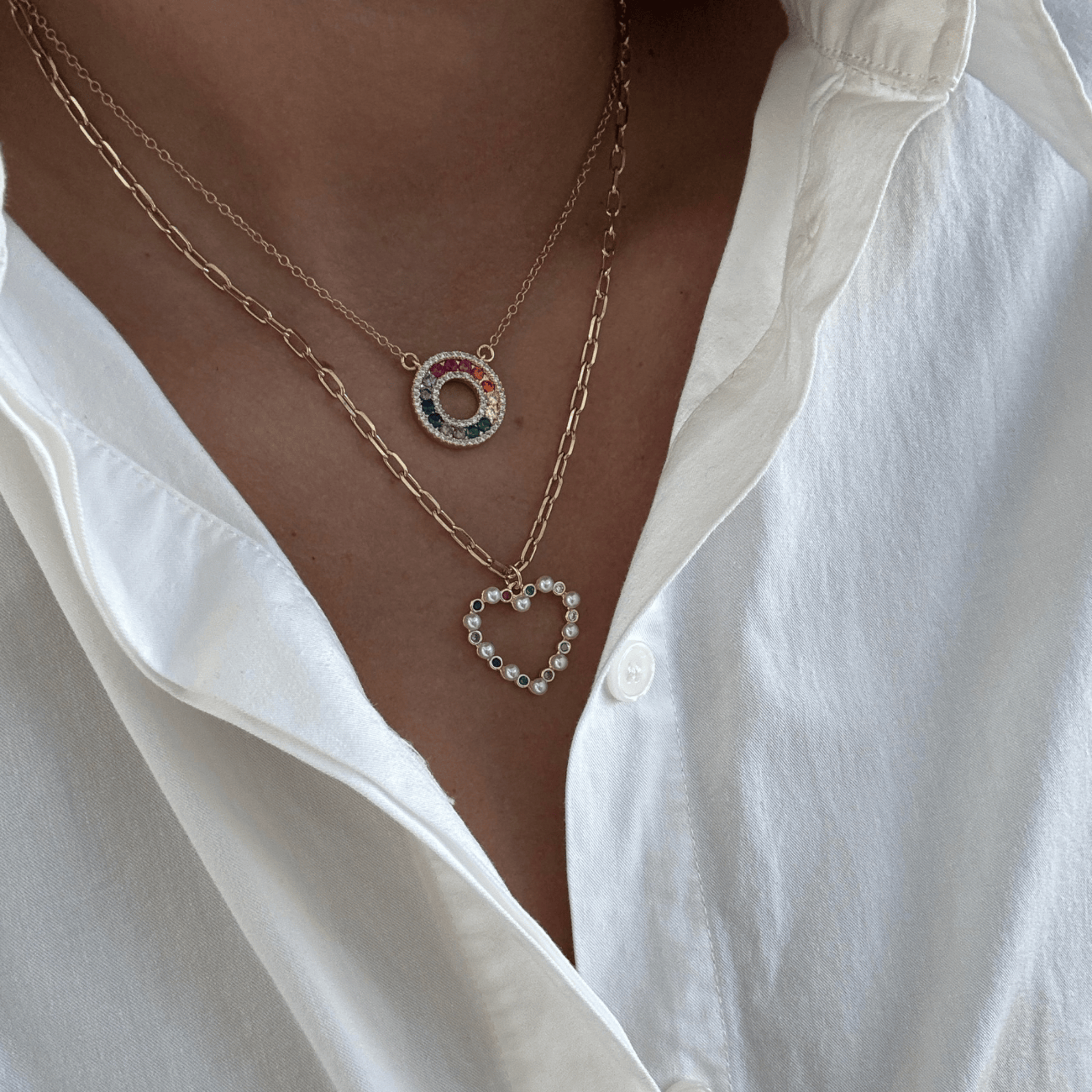 BRACHA Heart With Joy Necklace