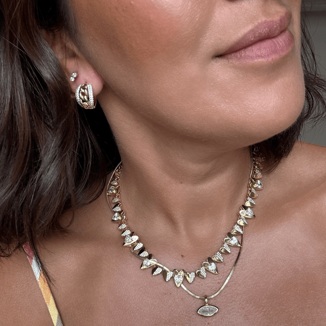 Hunter Link Hoops Earrings by BRACHA