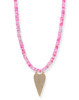 BRACHA Icon Pink Heart Necklace