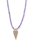 BRACHA Icon Purple Heart Necklace