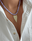 BRACHA Icon Purple Heart Necklace