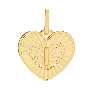 Initial Heart Charm - I