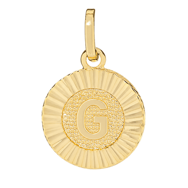 Initial Medallion Charm - G