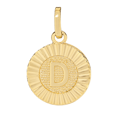 Initial Medallion Charm - D