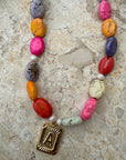 BRACHA Initial Pebble Necklace