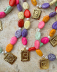 BRACHA Initial Pebble Necklace