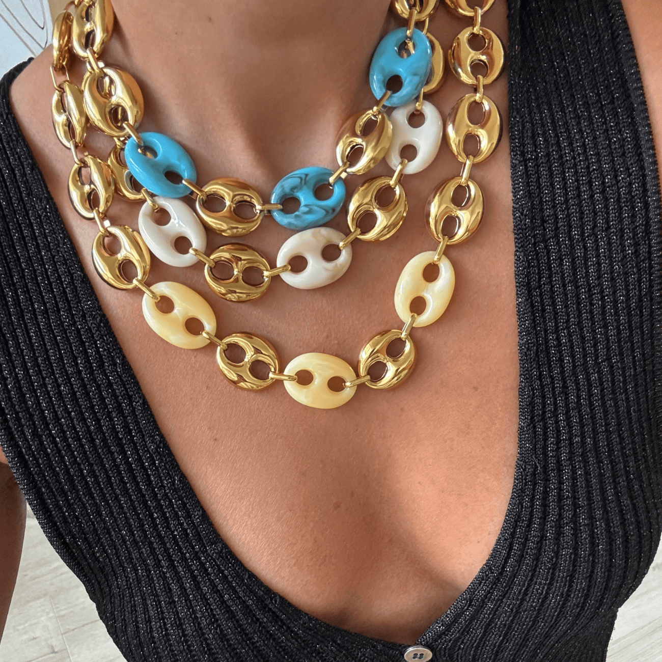 Jett Link Necklace Necklaces by BRACHA
