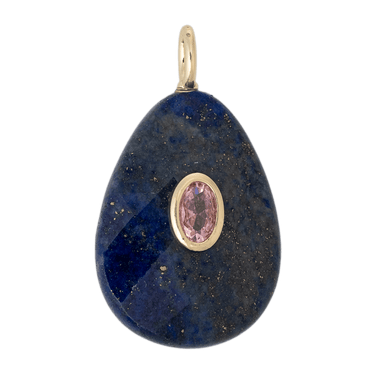 Lapis Drop Charm