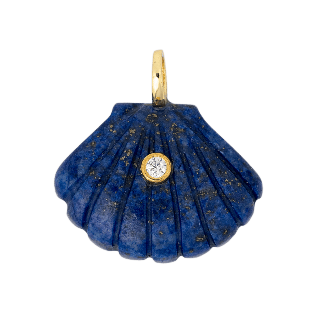 Lapis Sea Shell Charm by BRACHA